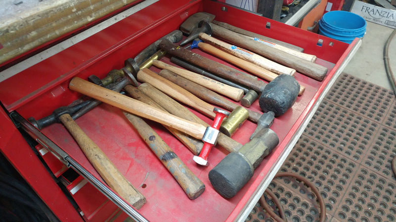 Bonus picture: The hammer drawer. Jeremy Clarkson would be proud.